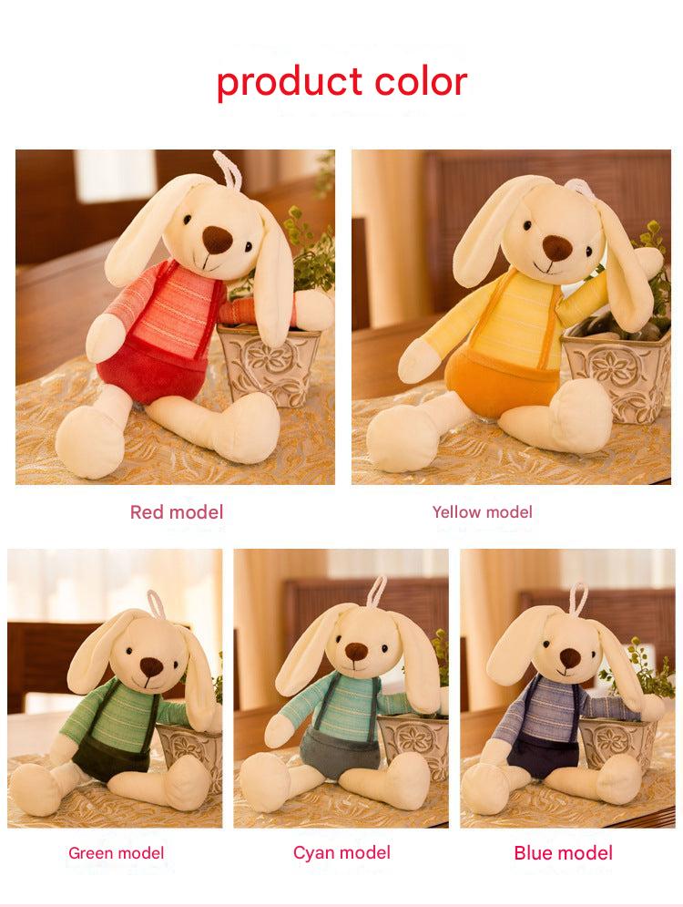 colorful bunny stuffed animal