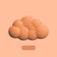 Small orange clouds (Pack of 1)