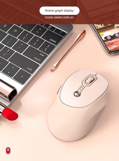 Wireless Bluetooth Mouse Q7 - Dual-Mode, Ergonomic Silent Design, Rechargeable for Office Use