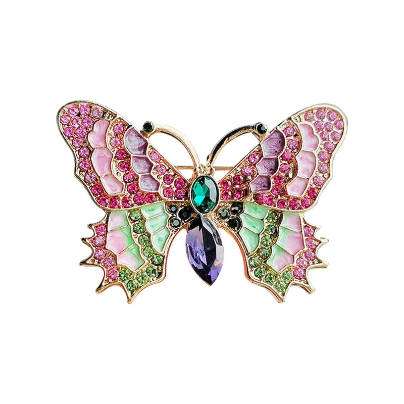 fashion brooch on a coat