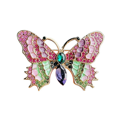 fashion brooch on a coat