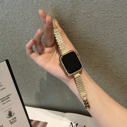 Stylish Metal Diamond Watch Band for Apple Watch Series 4-7 & SE – Chic Fashion Accessory