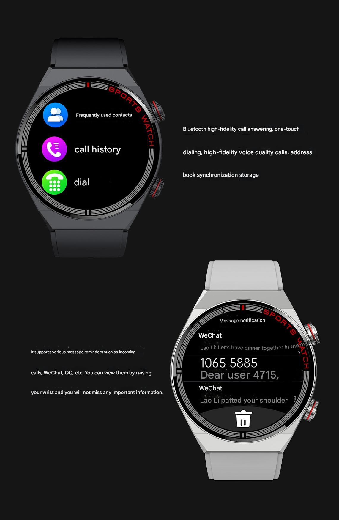 Smartwatch with NFC monitoring