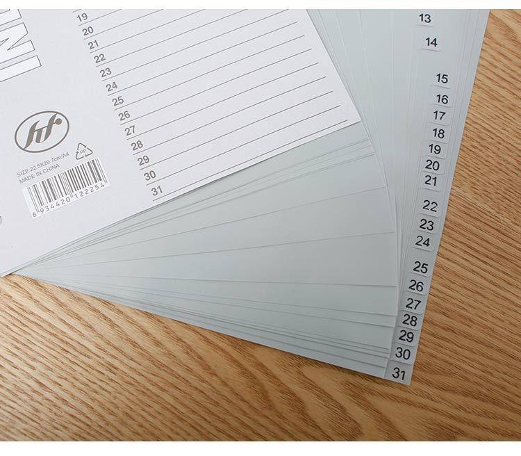 colorful a4 divider tabs in binder