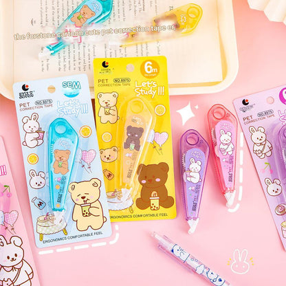 colorful cartoon animal correction tape