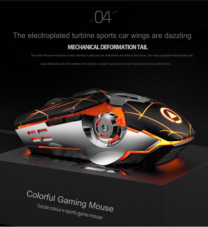 Ergonomic Gaming Mouse with 3200 DPI – USB Wired, 7 Programmable Buttons, RGB Lighting, Silent Clicks – Ideal for Gamers & Professionals