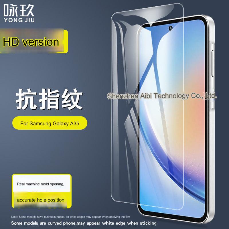 Premium Tempered Glass Screen Protector for Samsung Galaxy A35 – Anti-Fingerprint, HD Clarity, Edge-to-Edge Coverage