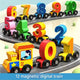 Cartoon 12-Piece Magnetic Number Train (Pack of 1)