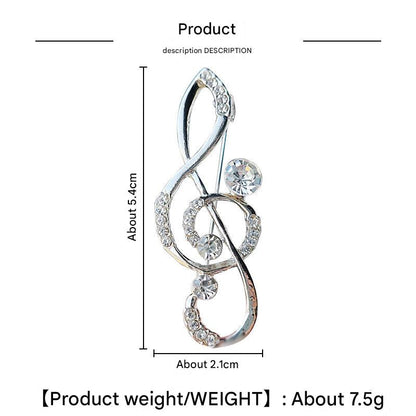 Elegant music note accessory for women and men