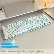 【Single keyboard】Silver-white-blue light (Pack of 5)