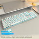 【Single keyboard】Silver-white-blue light (Pack of 5)