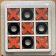 Orange Black XO Tic-tac-toe Raised Edition (Pack of 1)