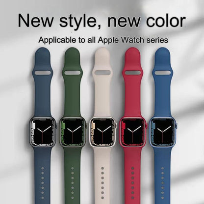 Premium Silicone Sports Watch Band for Apple Watch Series 4-9, SE, and Ultra 2 - Stylish, Durable, and Comfortable Replacement Straps