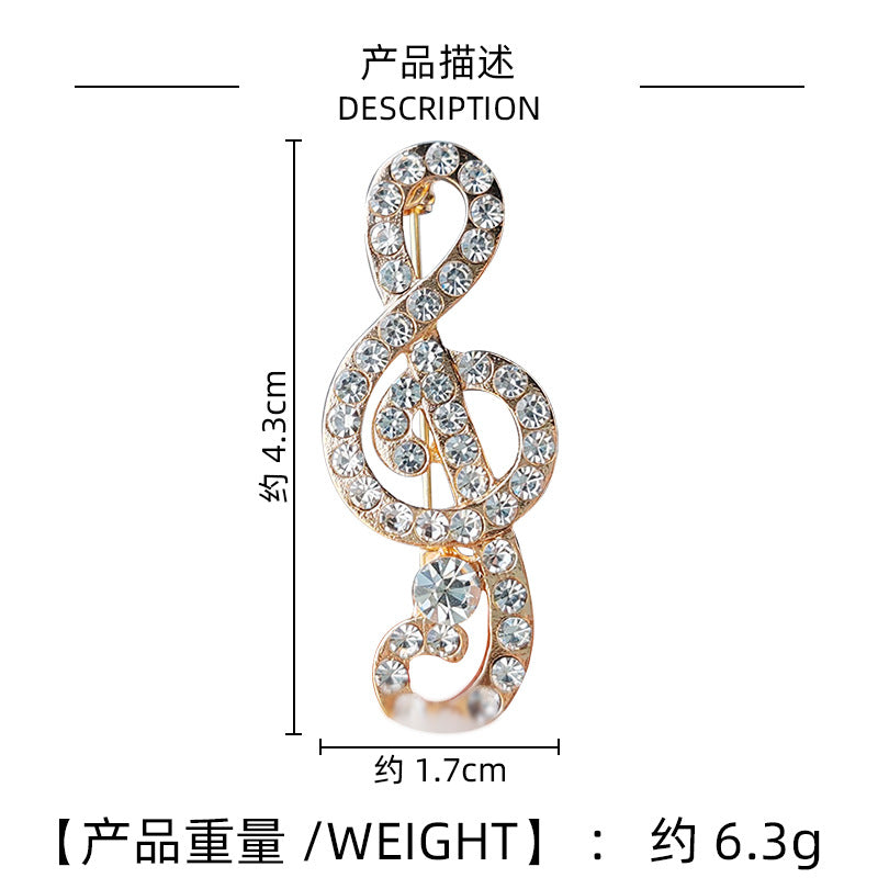 Chic electroplated lapel pin for fashion
