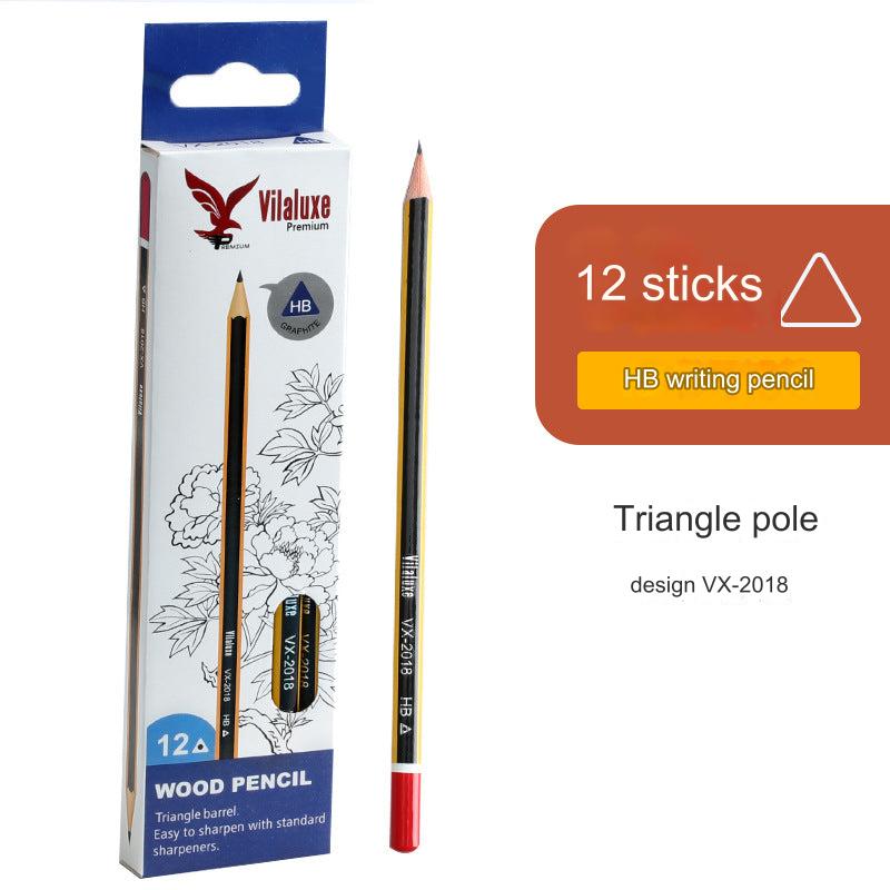 12-Pack Premium HB Pencils with Erasers - Perfect for Students and Artists