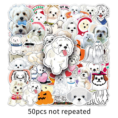 Maltese dog sticker