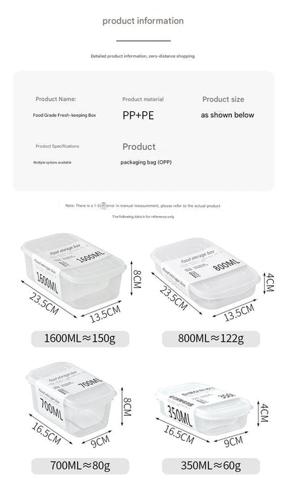 Zimoo transparent food container close-up