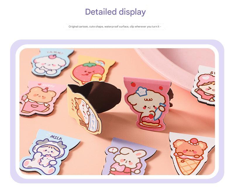 image of Strawberry Cake Bunny Magnetic Bookmark