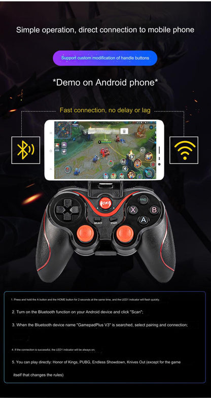 wireless Bluetooth gamepad