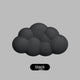 Black small clouds (Pack of 1)