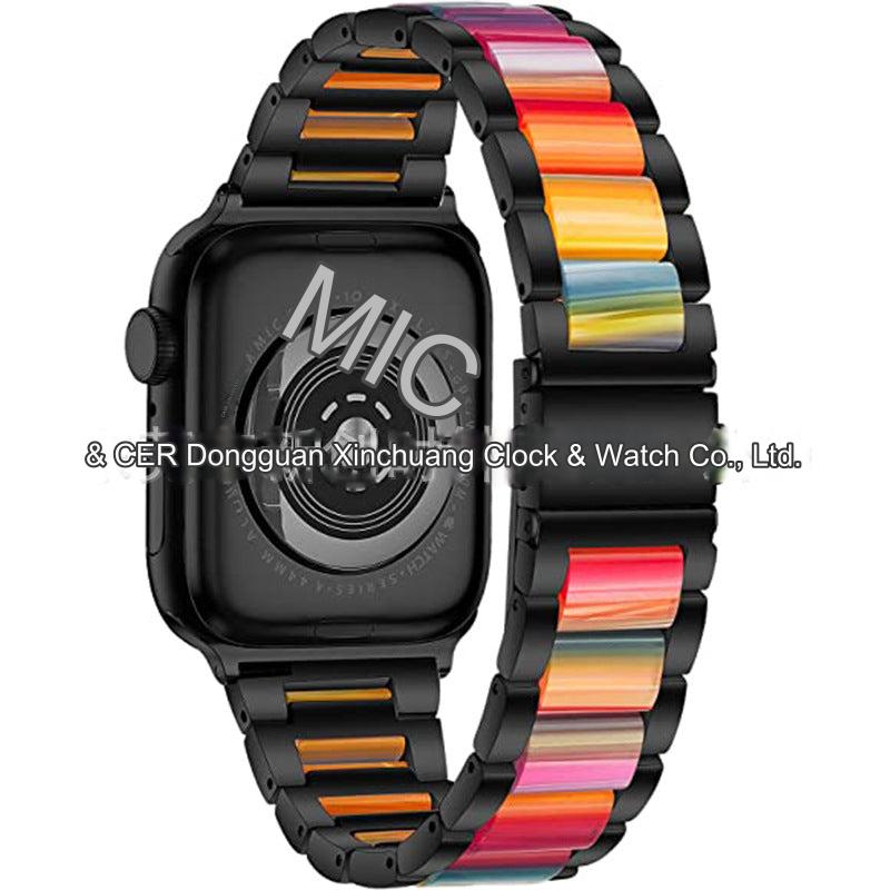 Luxurious Lightweight Metal Resin Band for Apple Watch 9/1SE - Versatile Styles Available