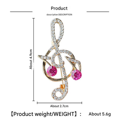 Fashionable pin with heart design