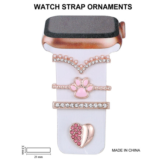 Stylish Rhinestone Silicone Strap for Apple Watch - Durable & Elegant Accessory