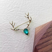 Emerald Gold Reindeer Antlers