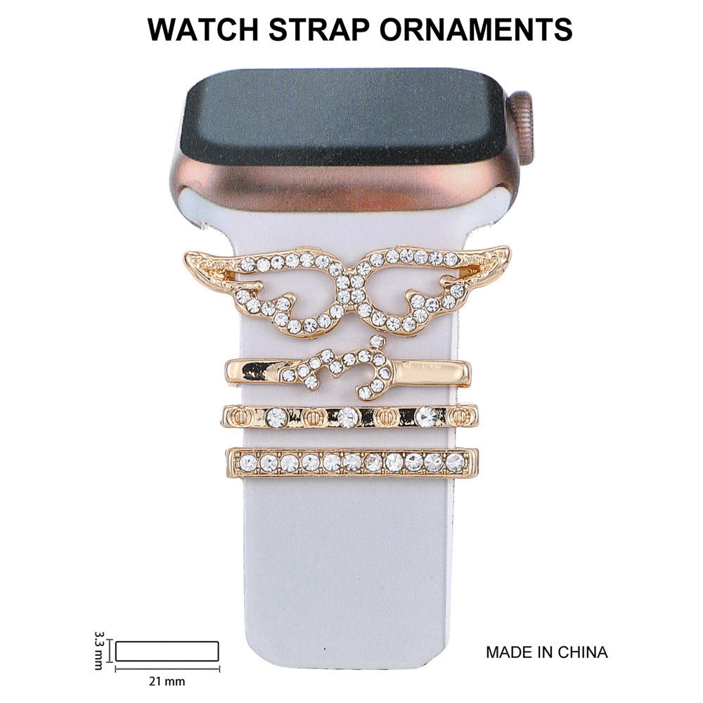 Stylish Rhinestone Silicone Strap for Apple Watch - Durable & Elegant Accessory