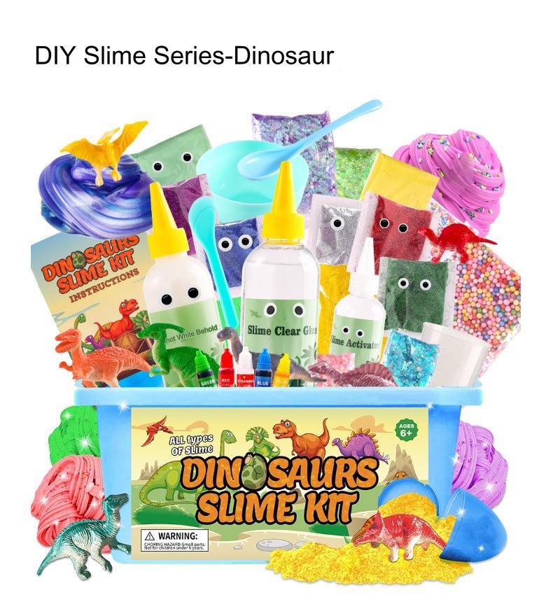 DIY Dinosaur Slime Kit - Fun Bubble Foam Craft for Kids - Safe & Non-Toxic - Great for Sensory Play & Learning