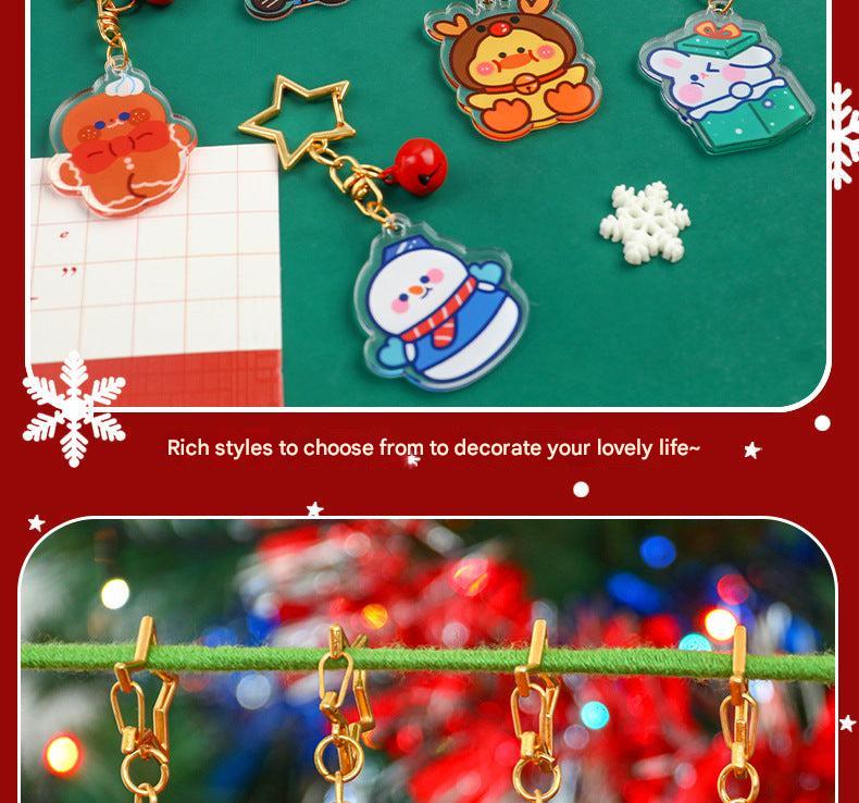 Festive gingerbread keychain image