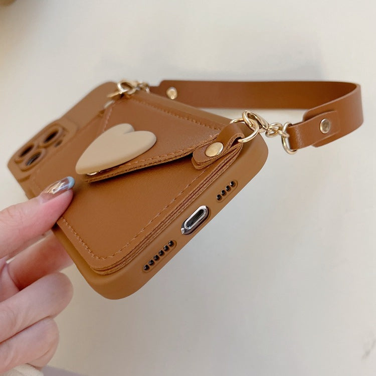 Brown iPhone Wallet Case