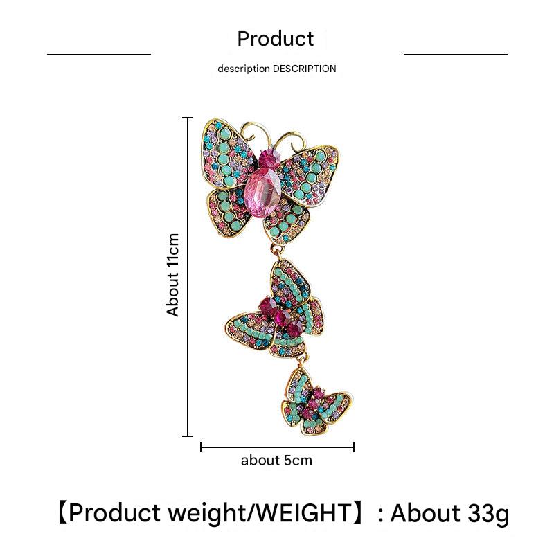 Elegant butterfly pin for formal wear