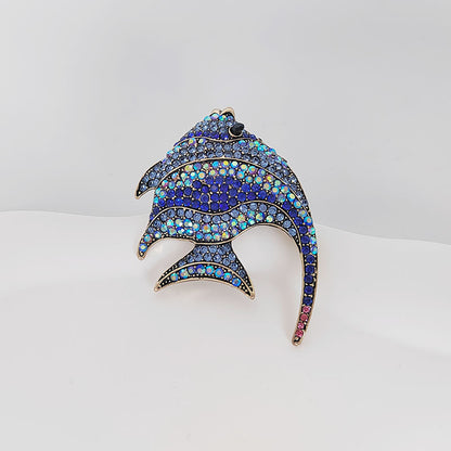 Unisex colorful fish brooch - image 8