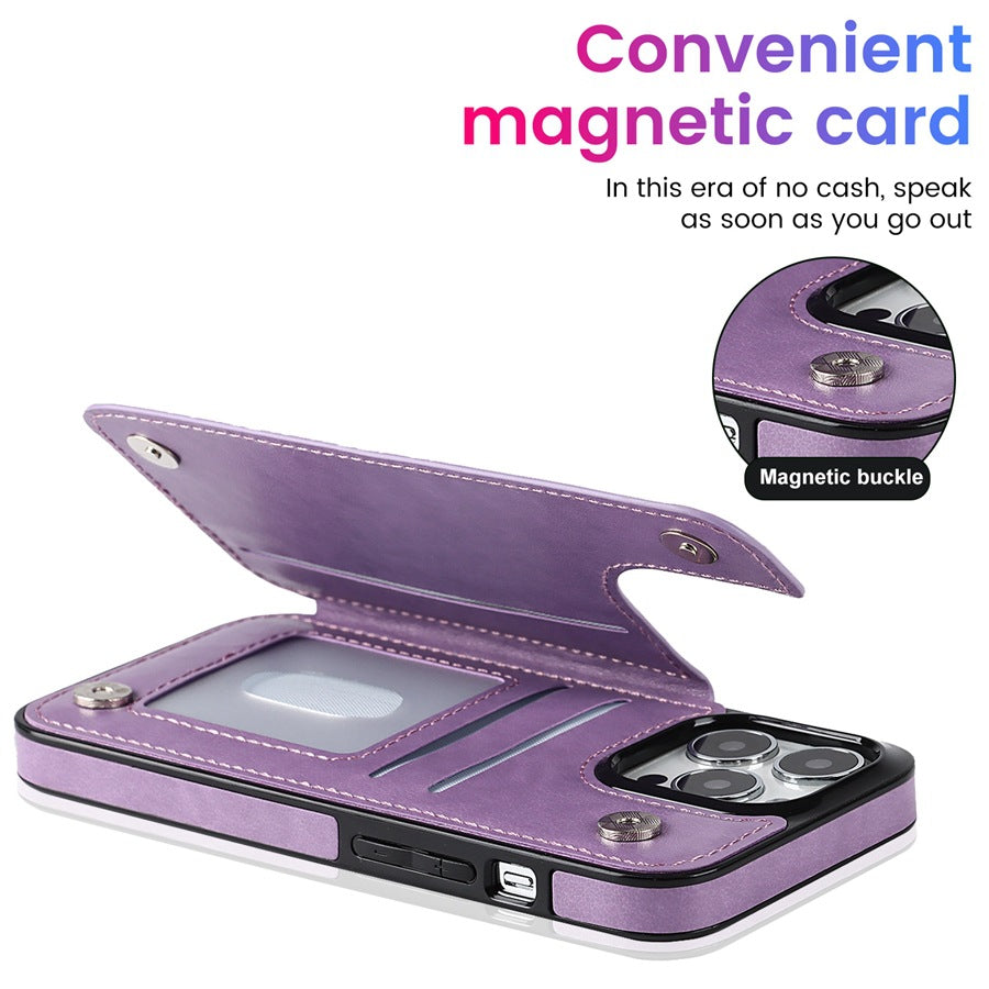 iPhone magnetic wallet case