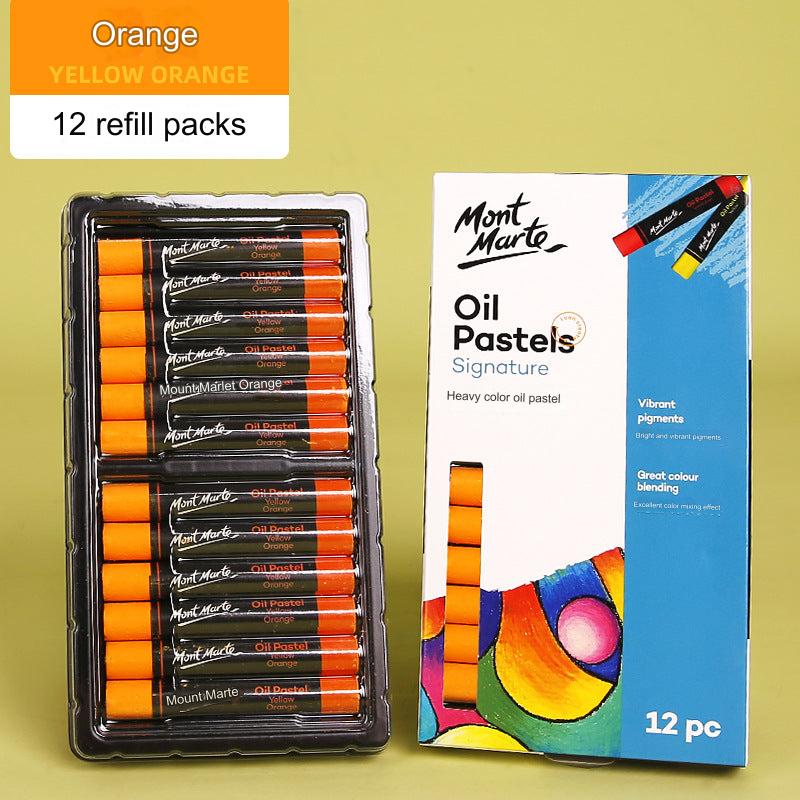 Montmartre 24-Color Ultra Soft Oil Pastels for Kids - Vibrant, Easy to Blend Art Crayons