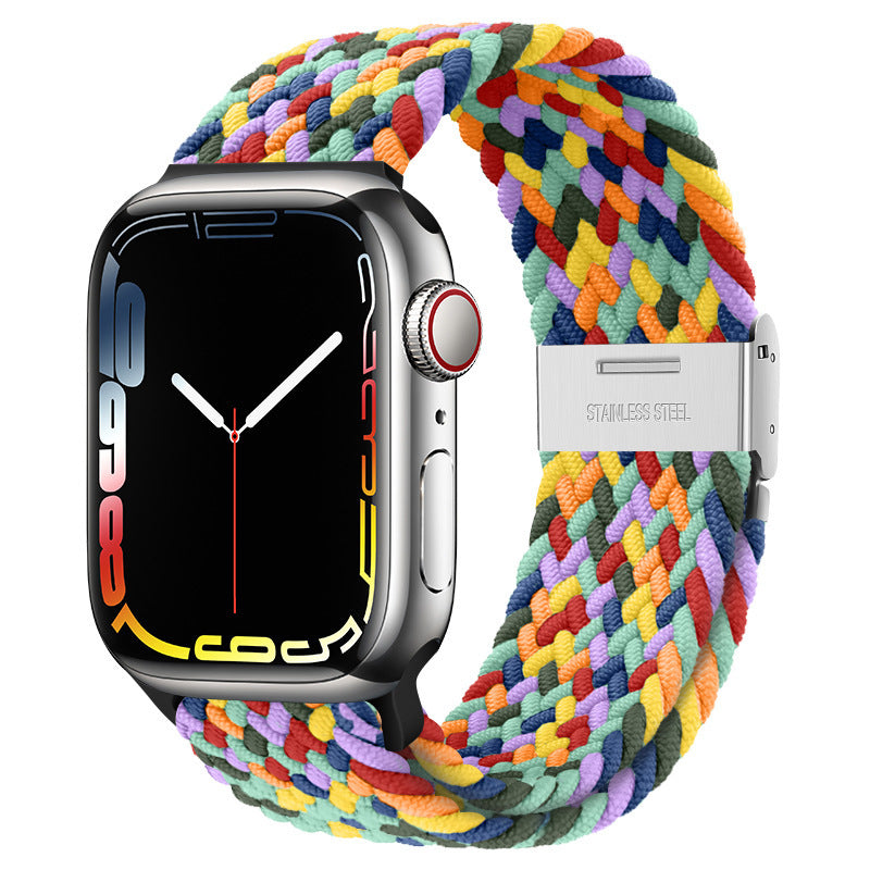 Premium Nylon Woven Strap for Apple Watch - Fits All Series and Sizes - Adjustable Buckle - Stylish and Durable