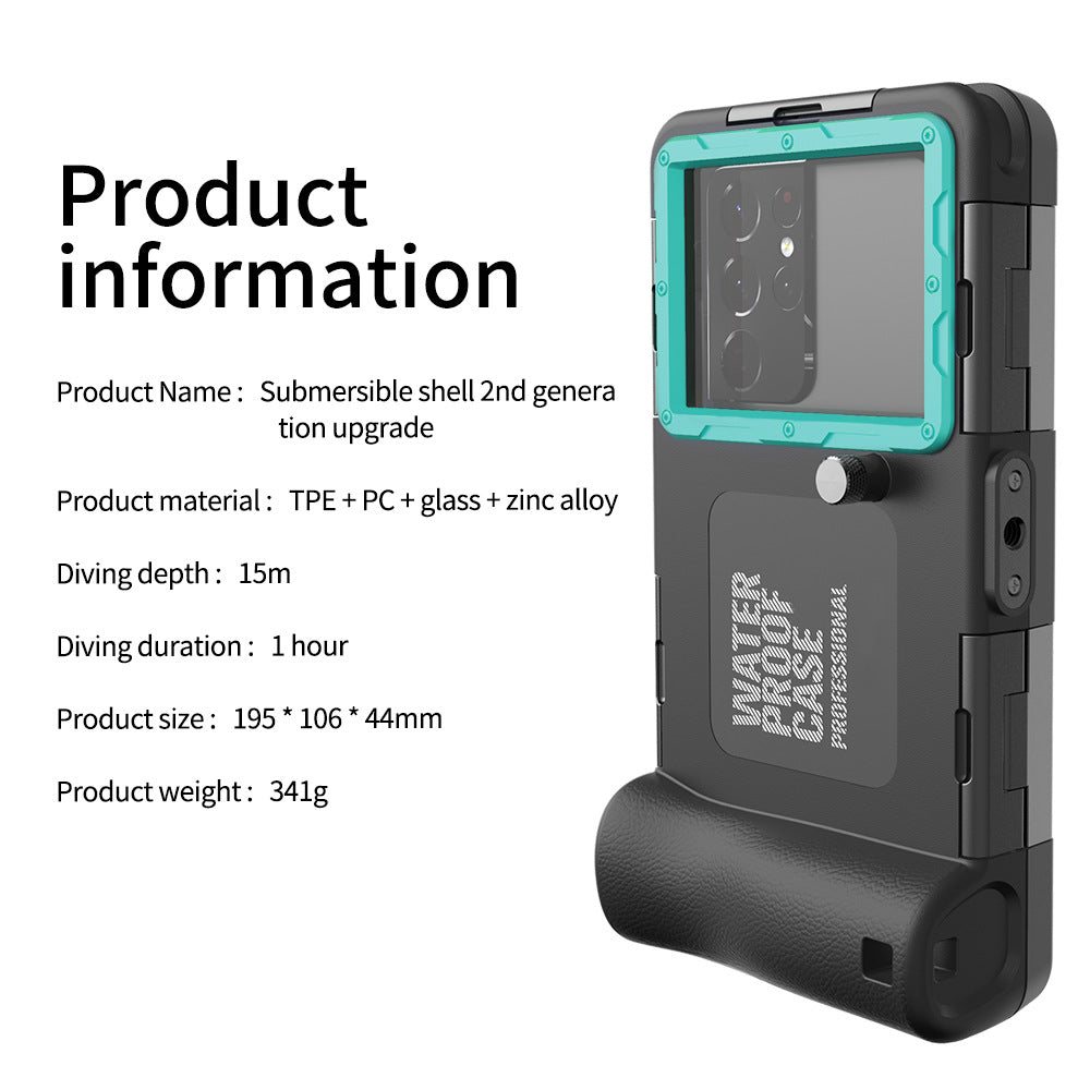 Ultra-Durable 15M Waterproof Diving Case for iPhone & Samsung - Anti-Shock & Impact-Resistant