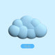 Small blue clouds (Pack of 1)