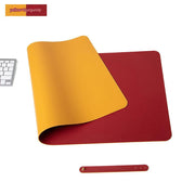 Double-sided = yellow + wine red