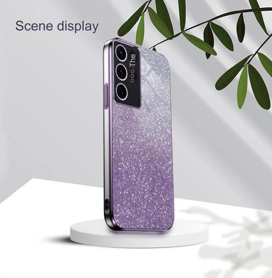 Stylish Samsung Galaxy Protective Case - TPU Electroplated Shockproof Cover for S24, S23, A Series - Available in Multiple Colors