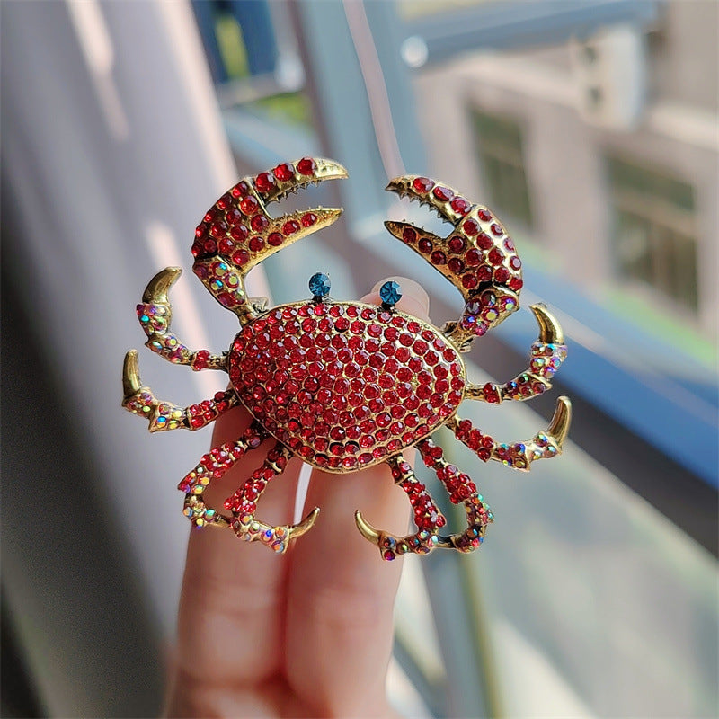 Unique crab brooch gift idea
