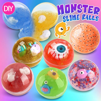 Unicorn DIY Slime Kit - Sparkling Glitter Bubble Slime for Kids, Fun Craft Activity Ideal for Ages 4-6