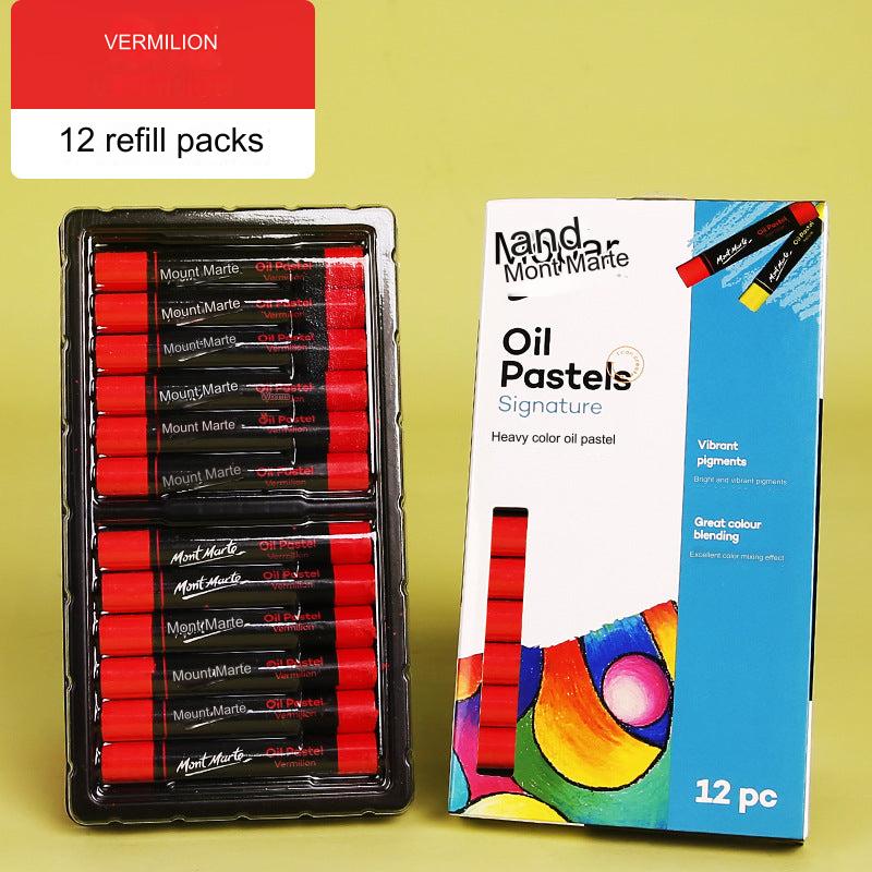 Montmartre 24-Color Ultra Soft Oil Pastels for Kids - Vibrant, Easy to Blend Art Crayons