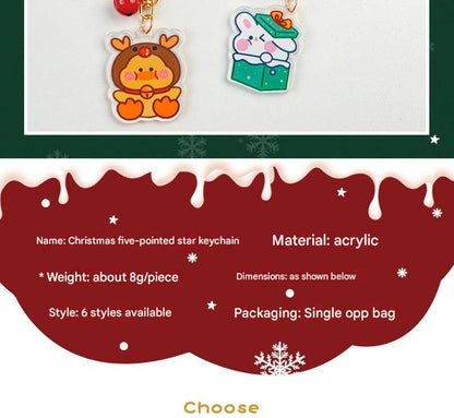 Festive gingerbread keychain image