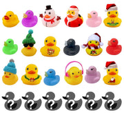 Christmas Rubber Duck Advent Calendar - 18 Ducks Set A, Color Box Packaging (Pack of 1)