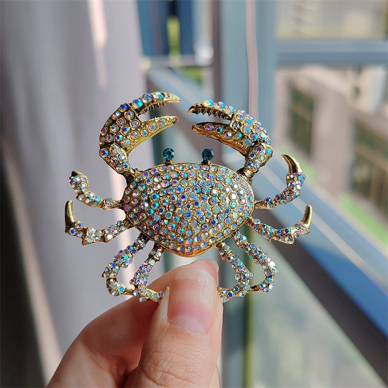 Unique crab brooch gift idea