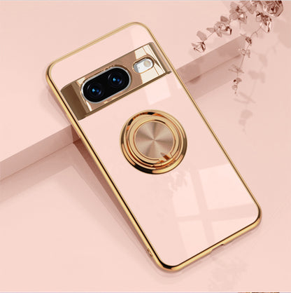 Premium Electroplated TPU Case for Google Pixel 8/8A/9 - Stylish & Durable Protection with Kickstand and Magnetic Car Mount Compatibility