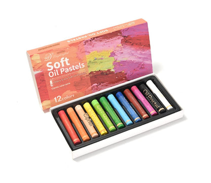 Vibrant 36-Color Oil Pastels Set - Premium Soft Oil Paint Crayons for Artists and Kids