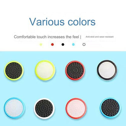 Universal Silicone Thumbstick Caps for PS4, PS5 & Xbox Controllers - Glow in the Dark, Multi-Color Options